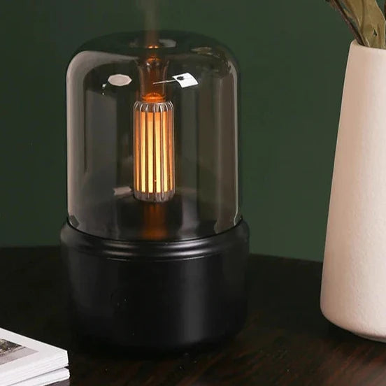 Ultrasonic Aroma Diffuser with Soft Glow Night Light 6 Inches USB Rechargeable Humidifier for Bedroom Nursery Essential Oils Relaxation Slee