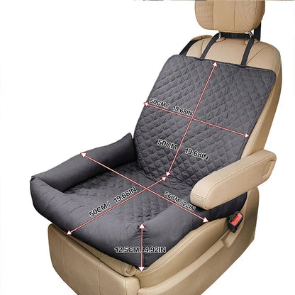 Pawmodo | Funda impermeable para asiento de coche para perros con protección antimanchas | Cama de viaje portátil para perros pequeños y medianos