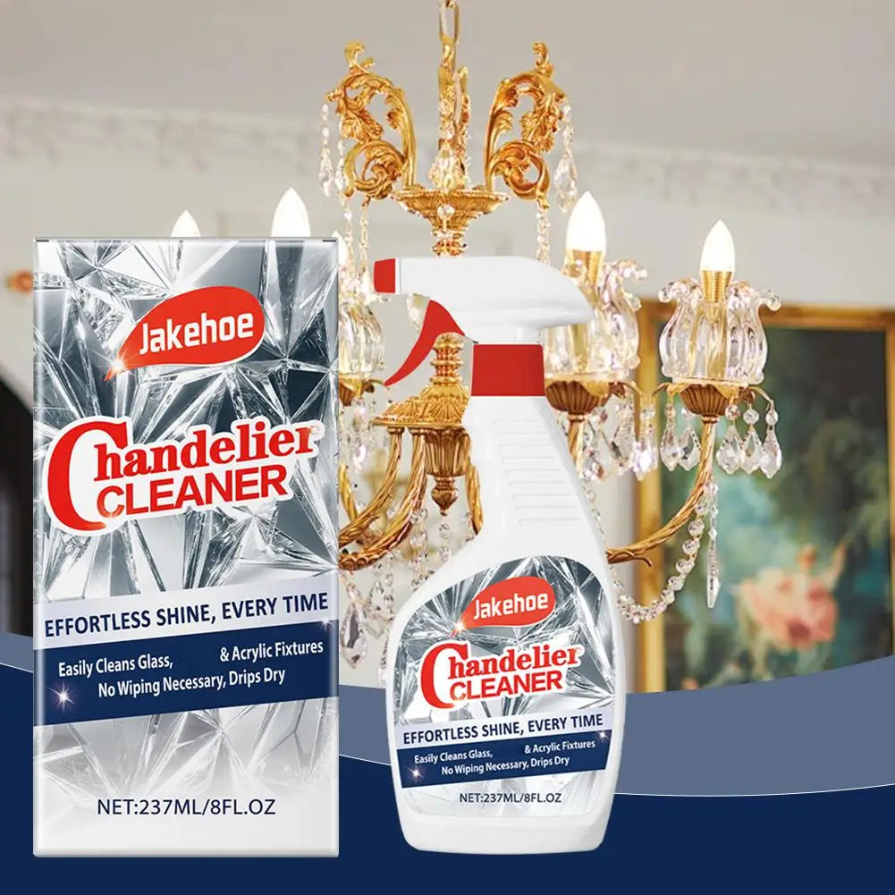 Crystal Chandelier Cleaner Spray 8 oz Streak-Free Formula for Glass Lighting Fixtures Mirrors and Reflective Surfaces Home Care