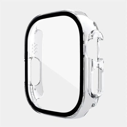 Protective Shell with Tempered Glass Screen Guard for 49mm Apple Watch Ultra Series – Full-Body Snap-On Design