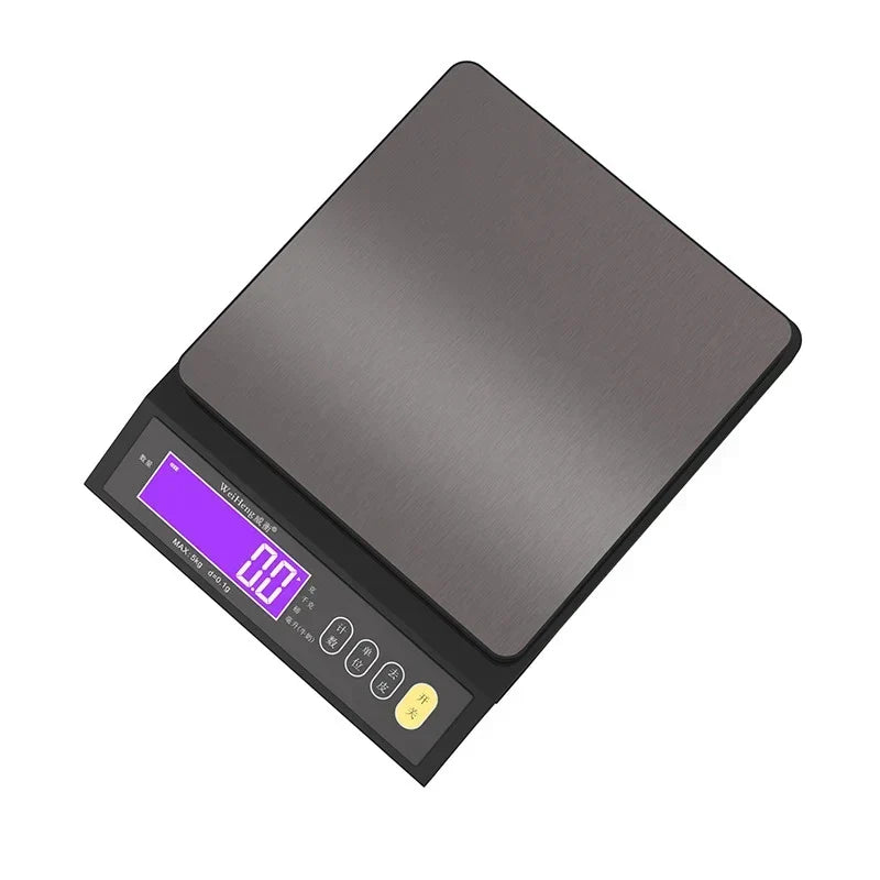 Báscula de cocina digital impermeable – Capacidad de 11 lb / 1 oz o 22 lb / 0.04 oz, báscula de cocina LCD recargable para preparación de comidas, repostería y porciones