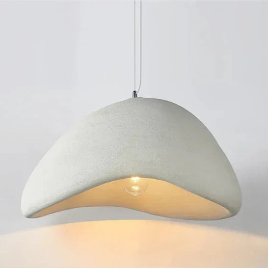 Ceiling Pendant Light Fixture Minimalist Japanese Design HDPE Glass Iron Hardwired for Dining Room Kitchen Island Living Room Bedroom Modern