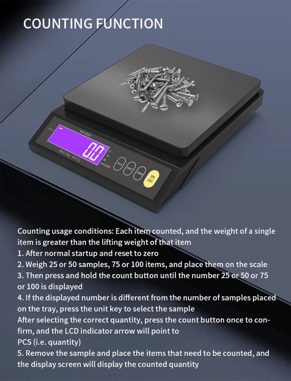Báscula de cocina digital impermeable – Capacidad de 11 lb / 1 oz o 22 lb / 0.04 oz, báscula de cocina LCD recargable para preparación de comidas, repostería y porciones