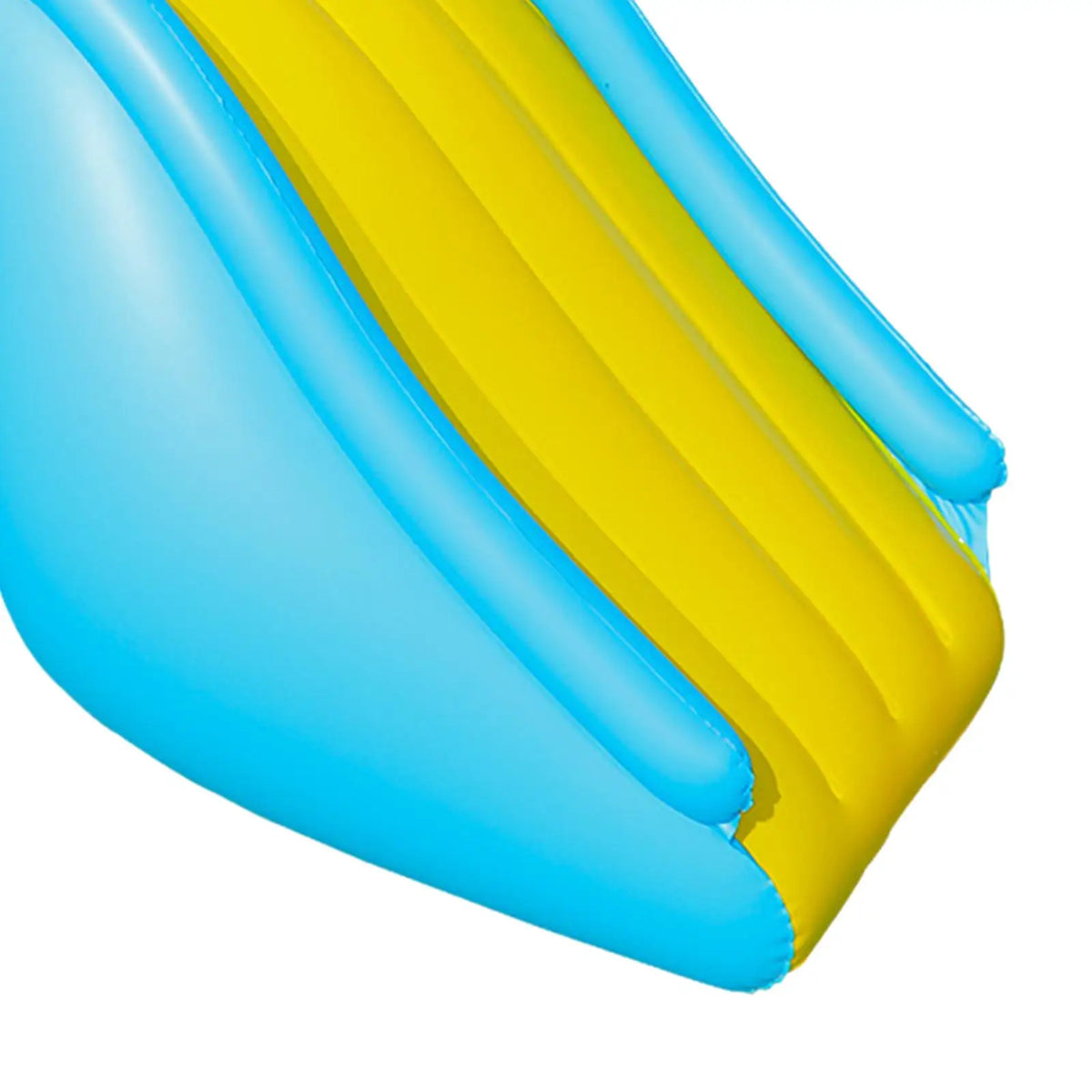 Kids Backyard Splash Ramp 71 in × 35 in Blue Yellow Poolside Water Toy Outdoor Inflatable Summer Activity for Toddlers Ages 3-8 Garden Beach