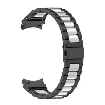 Stainless Steel Watch Band for Samsung Galaxy Watch 4 & 5 – Quick-Release Metal Strap with Adjustable Links, Compatible with 40mm 44mm