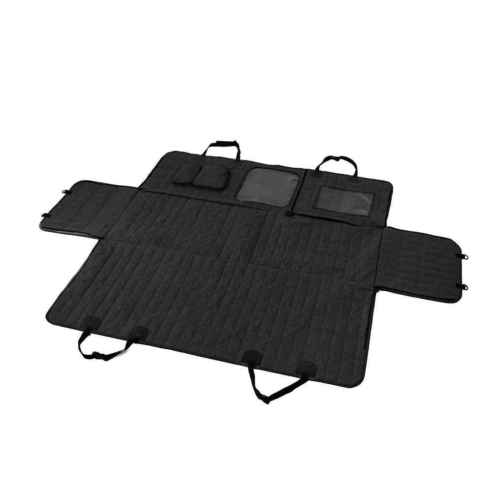 Pet Travel Hammock | Waterproof Rear Seat Protector with Cozy Design for Safe Car Rides