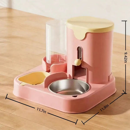 PETFLOW – Integrated 2-in-1 Pet Food & Water Bowl