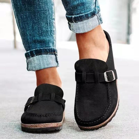 Sandalias retro con plantilla de corcho para mujer, con soporte para el arco y correas de hebilla ajustables para comodidad durante todo el día
