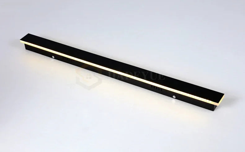 Vertical LED Sconce Metal Acrylic Waterproof Indoor Outdoor Fixture Adjustable Temperature Modern Exterior Interior Entryway Stairwell
