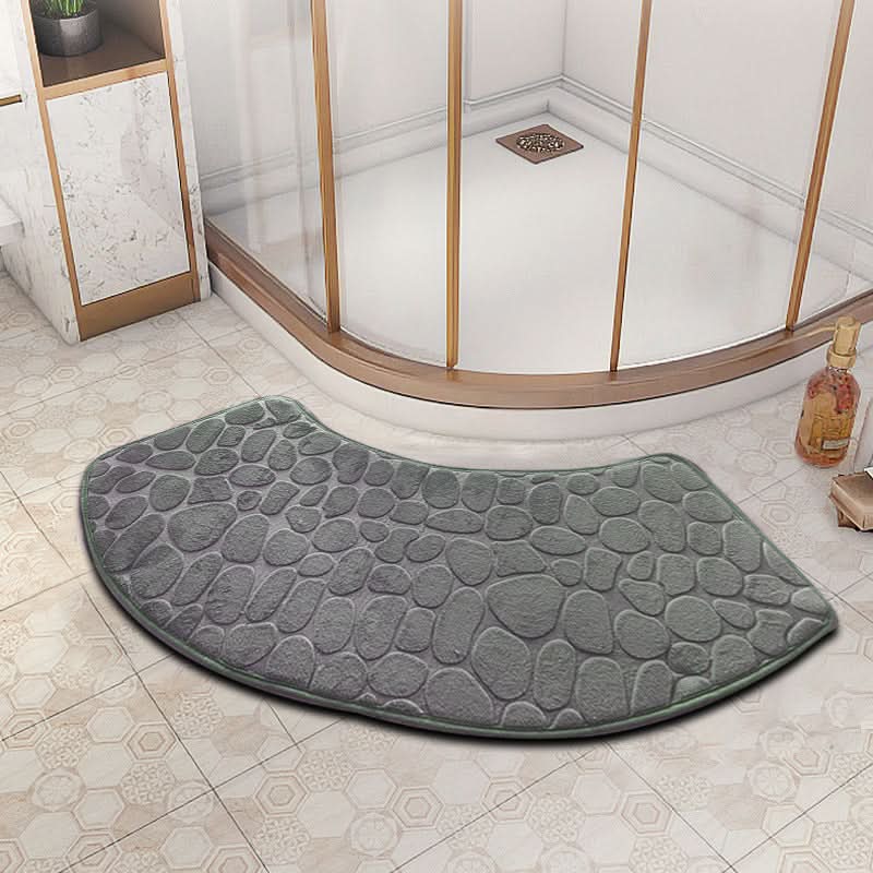 VELVOSTONE – 3D Non-Slip Velvet Bath Mat Quick-Dry Design