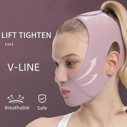 Jawline Shaping Compression Wrap – Sculpt and Firm Your Face with Daily Chin Lift Support for Women and Men