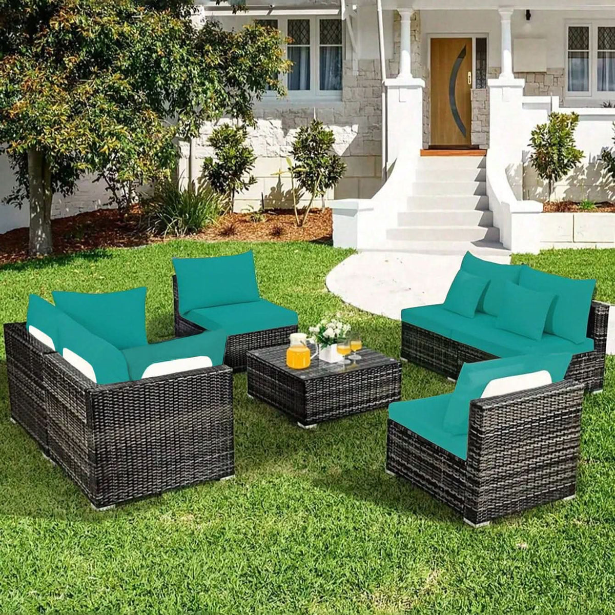PALMFLOW – Fundas de cojín antideslizantes para la protección de muebles de patio