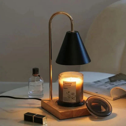 WARMELLE – Lámpara calentadora de velas con temporizador para espacios elegantes