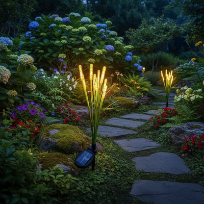 REEDLIVA – Luces solares de caña para decoración de jardines exteriores