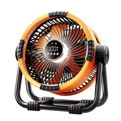 Rechargeable Camping Fan 20000mAh with LED Light & Remote Control for Tent, Outdoors & Emergency