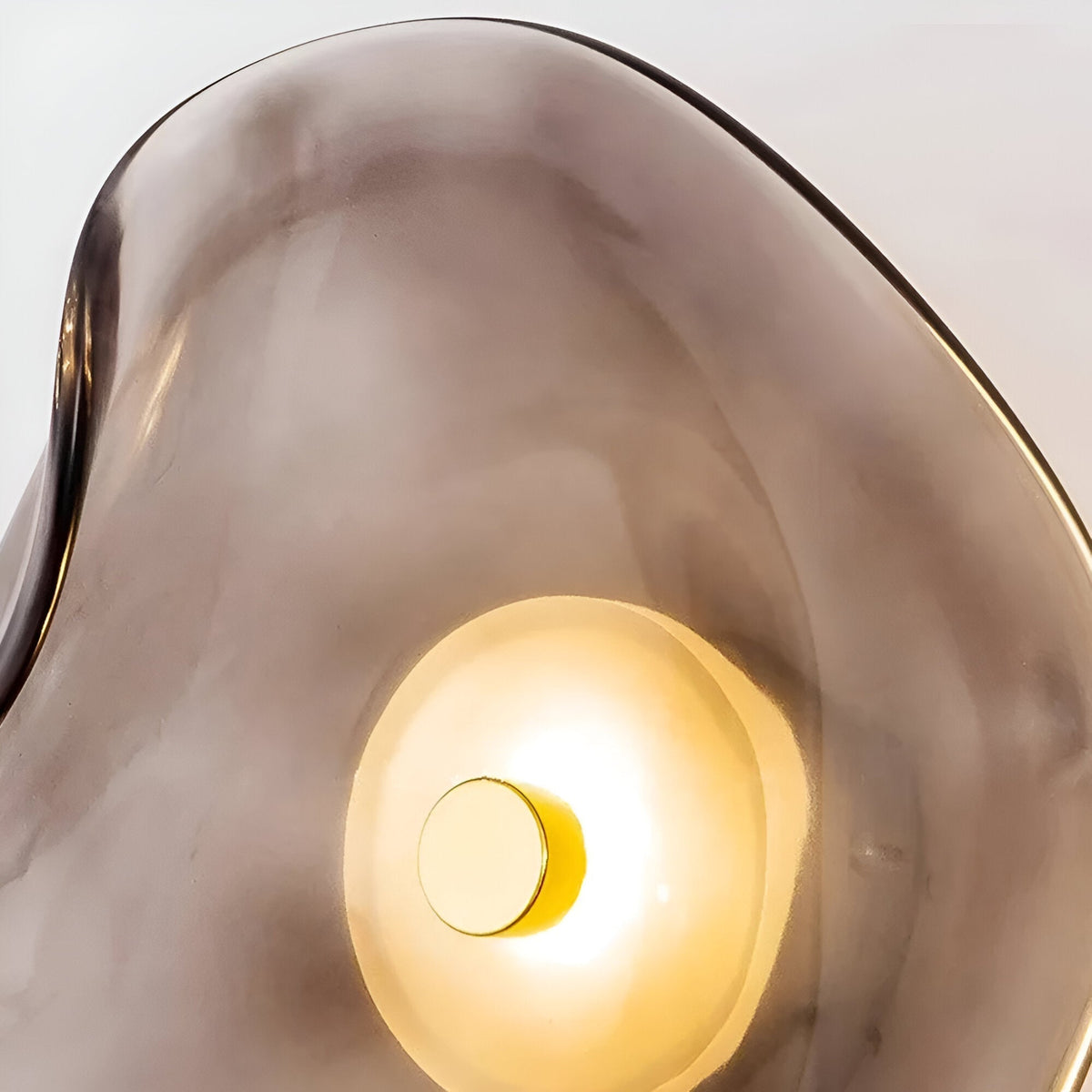 Aplique de pared curvo de vidrio con luz LED blanca cálida hacia arriba y hacia abajo para dormitorio, sala de estar, pasillo, iluminación decorativa moderna para interiores, 10 pulgadas, vidrio templado