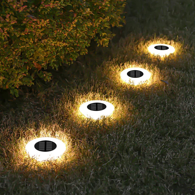 4-Pack Solar Stake Lights for Walkways Gardens Yards Driveways Patios Landscape Illumination Weather-Resistant Dusk-to-Dawn Auto On/Off