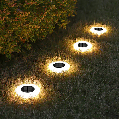 4-Pack Solar Stake Lights for Walkways Gardens Yards Driveways Patios Landscape Illumination Weather-Resistant Dusk-to-Dawn Auto On/Off