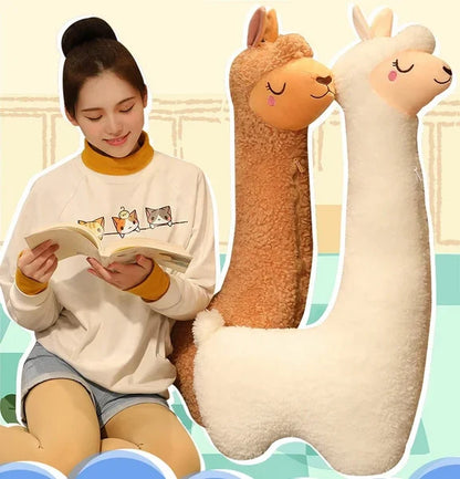 ALPACUDDLE – Almohada de peluche suave de alpaca para la comodidad de los niños y decoración de habitaciones