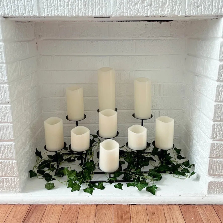 Battery-Powered LED Pillar Candles with Realistic Drip Design for Home Decor, Bedroom & Living Room Ambiance