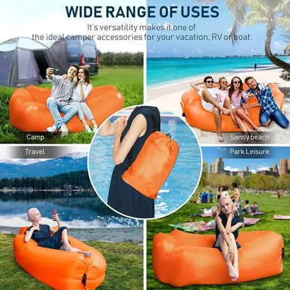 Airvana | Inflatable Outdoor Sofa with Ergonomic Headrest | Portable Couch for Relaxation Anywhere
