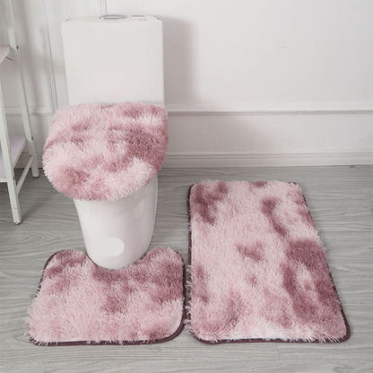 SOFTLAVO – Toilet Cover & Bath Mat Set Elegant Style