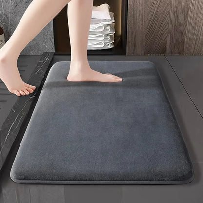 Alfombra de baño nórdica | Alfombra de ducha ultra absorbente con diseño antideslizante | Terciopelo suave para mayor comodidad