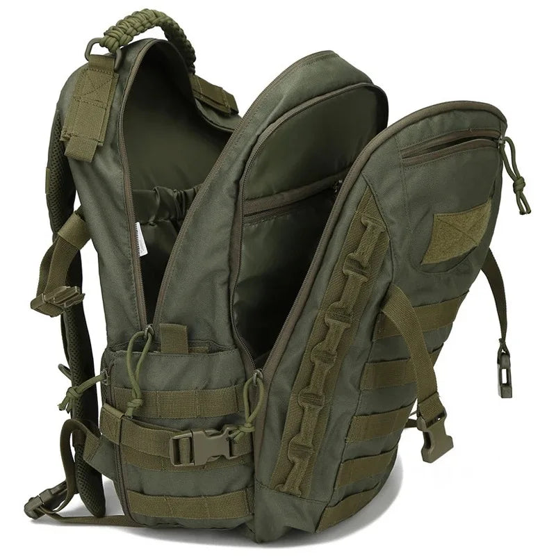 TrekNexus | 35L Tactical Hiking Backpack with MOLLE System | Waterproof Design for Outdoor Adventures