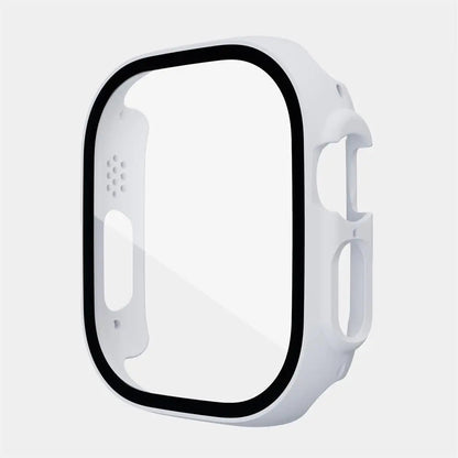 Protective Shell with Tempered Glass Screen Guard for 49mm Apple Watch Ultra Series – Full-Body Snap-On Design