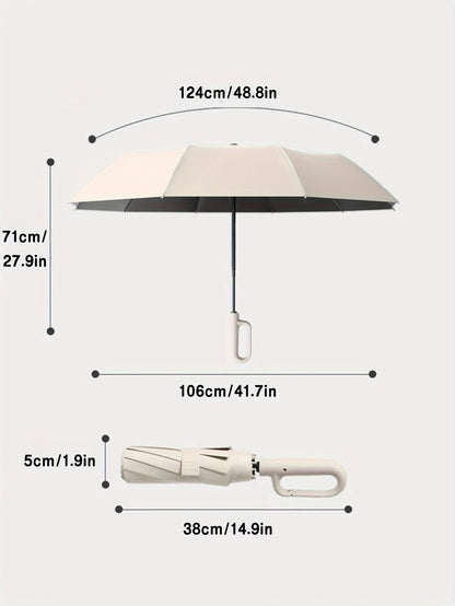 Sun Umbrella with UPF50 UV Protection, Compact UV Umbrella for Travel and Rain, Lightweight Windproof Mini Umbrella