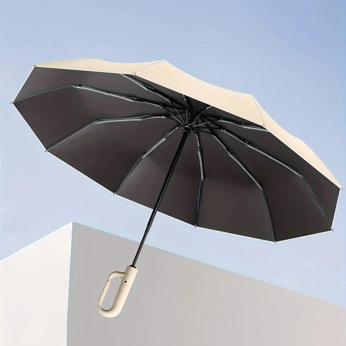 Contemporary Compact Umbrella with UPF50+ Protection | Durable and Portable Design for All Weather
