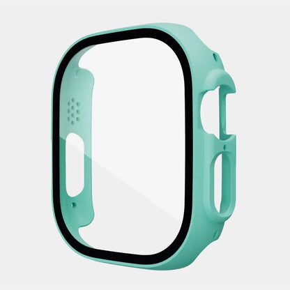 Protective Shell with Tempered Glass Screen Guard for 49mm Apple Watch Ultra Series – Full-Body Snap-On Design