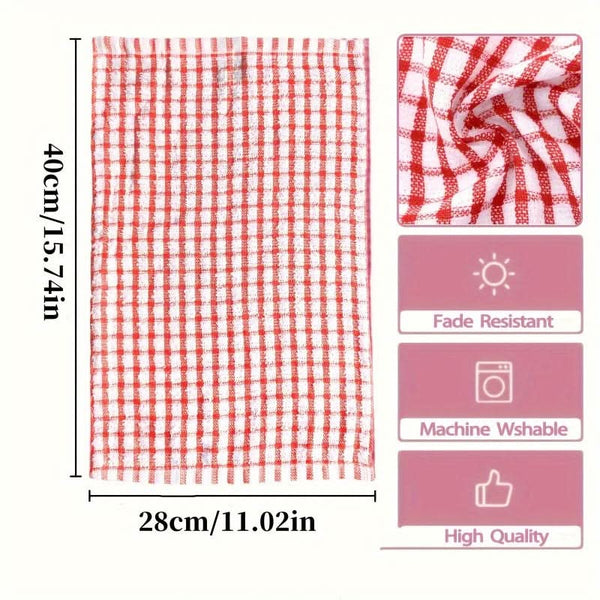 PLAIDCLEAN – Reusable Kitchen Cloth Set Soft Quick Dry