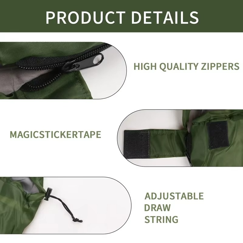 Outdoor Essentials | Lightweight Sleeping Bag with Waterproof Shell | Ultralight Design for All-Season Comfort
