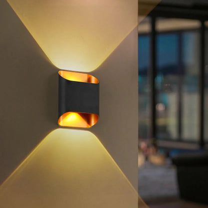 LED Outdoor Wall Sconce Weatherproof Up Down Light Aluminum Fixture for Patio Entry Garage Commercial Exterior Lighting