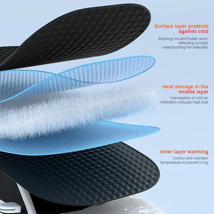 Funda magnética universal para coche Ortekor | Diseño resistente a las heladas con superficie reflectante del calor | Protección para todo el año para todos los vehículos