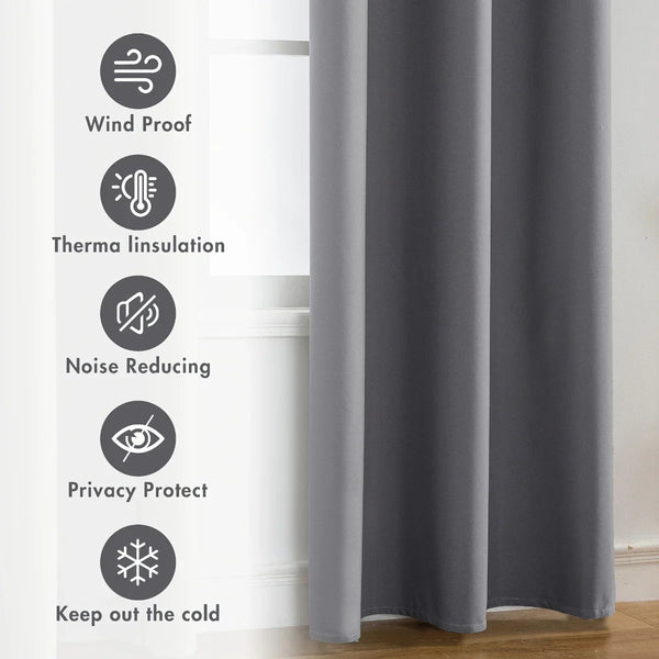 100% Blackout Curtains with Coated Lining for Complete Comfort