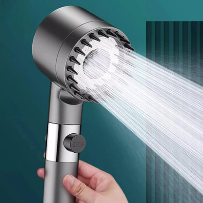 High-Pressure Filtered Showerhead with Built-In Water Purifier & 3-Mode Massage Spray for Low Pressure Bathrooms