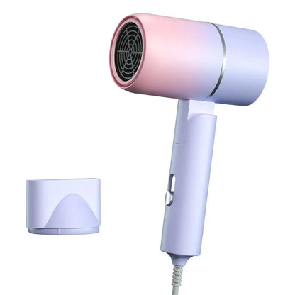 Secador de pelo de viaje compacto Ortekor | Secador iónico plegable con flujo de aire potente para un peinado sin encrespamiento