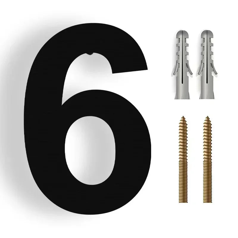 3D Floating House Number Modern Stainless Steel Outdoor Weather Resistant Wall Mount Address Sign for Front Door Entrance Home Office