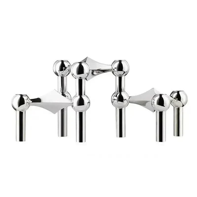 Candelabro Metálico Contemporáneo Elegante