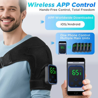 3-in-1 Heated Joint Therapy Massager for Shoulder, Elbow & Knee with App Control & Vibration
