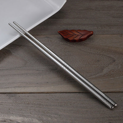 Cena elegante | Juego de palillos de acero inoxidable con agarre ergonómico | Utensilios duraderos para comidas refinadas