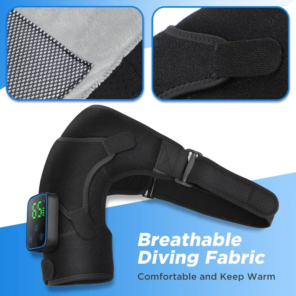 3-in-1 Heated Joint Therapy Massager for Shoulder, Elbow & Knee with App Control & Vibration