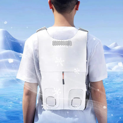 Cryovest | Chaleco refrigerante ligero e impermeable con ventiladores duales | Ajuste regulable para mayor comodidad en exteriores