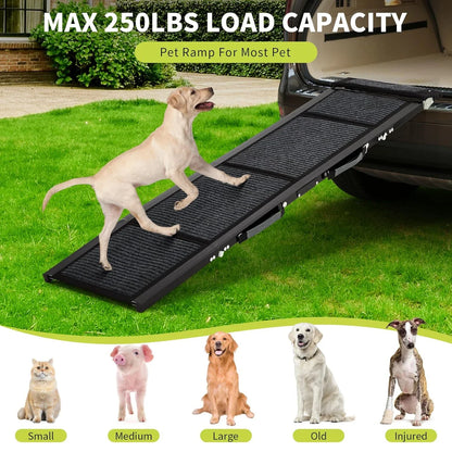 Pet Ramp Collection | Folding Dog Ramp for Bed & Car with Non-Slip Surface | Lightweight Design for Safe Access