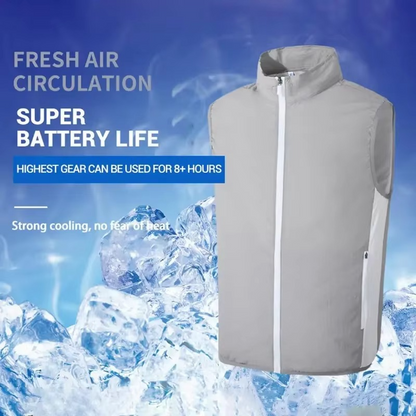 Cooling Vest with USB Rechargeable Fan, Air Conditioned Vest with Adjustable Airflow, Cooling Jacket for Outdoor Work