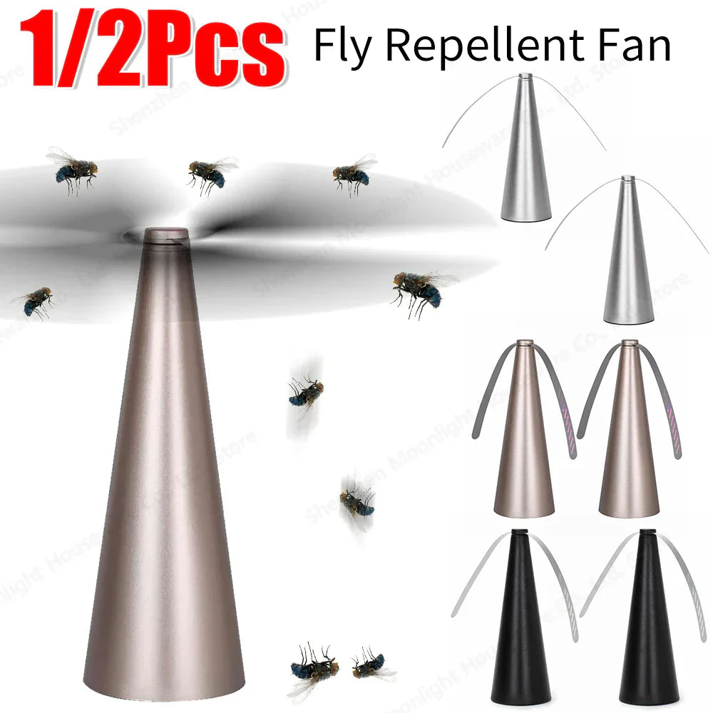 Ventilador portátil antimosquitos para mesa, repelente de insectos con alimentación por USB y pilas, ventilador para picnic y comidas al aire libre