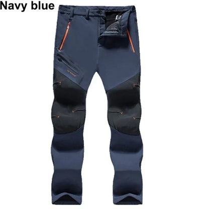 Insulated Hiking Pants for Men Weatherproof Fleece-Lined Outdoor Trousers Cold Weather Gear for Camping Skiing Fishing