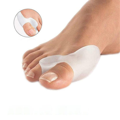 Separador de dedos de silicona para aliviar juanetes y alinear – Uso discreto durante el día, corrector de gel suave para el dolor de la articulación del dedo gordo